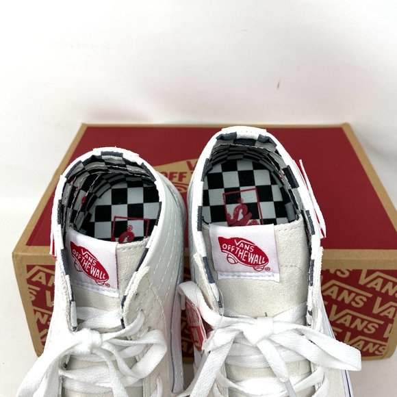 VANS Sk8-Hi Tapered Diy White Suede Women’s Size 6 Sneakers VN0A4U1624F - Picture 6 of 10